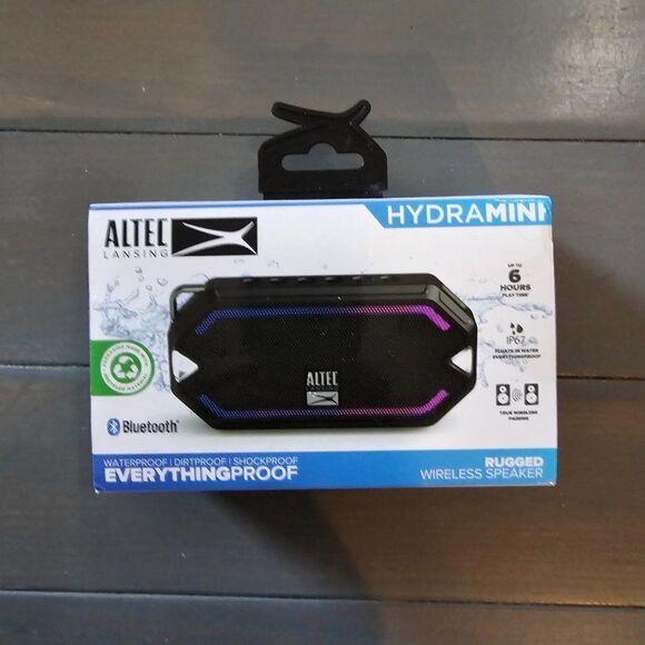 Altec Lansing HydraMini Black Everything Proof Portable Bluetooth Speaker - Picture 3 of 8